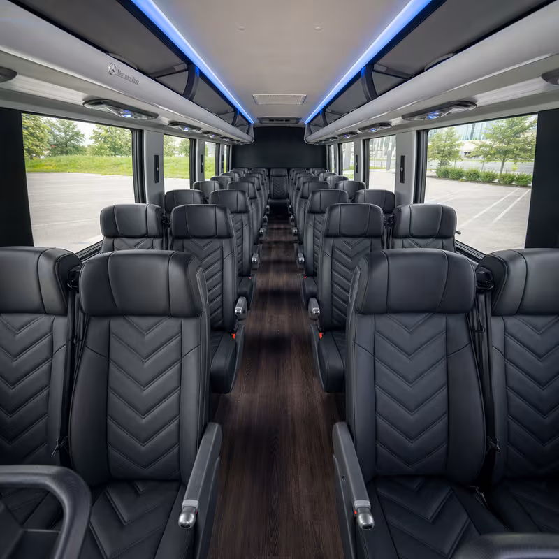 15-35 Passenger Minibus Interior