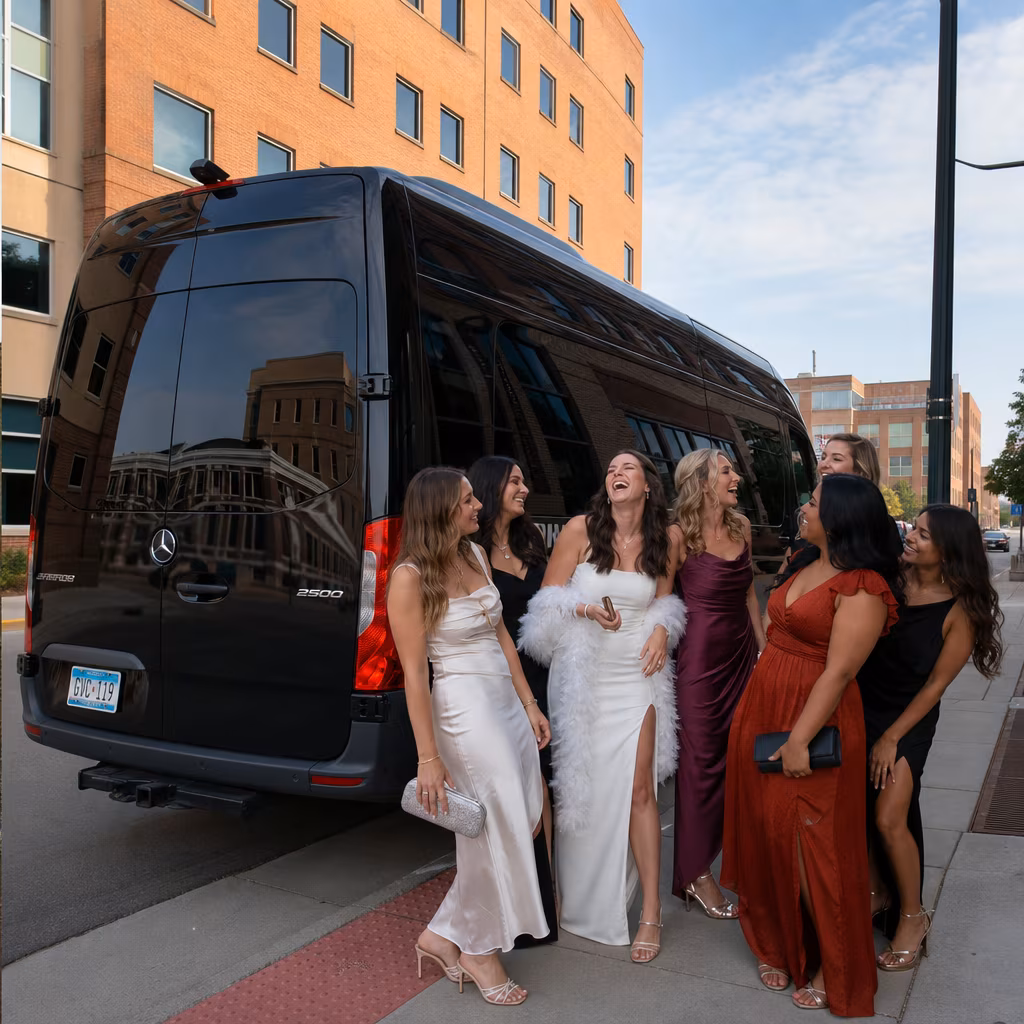 Bachelor and bachelorette party bus