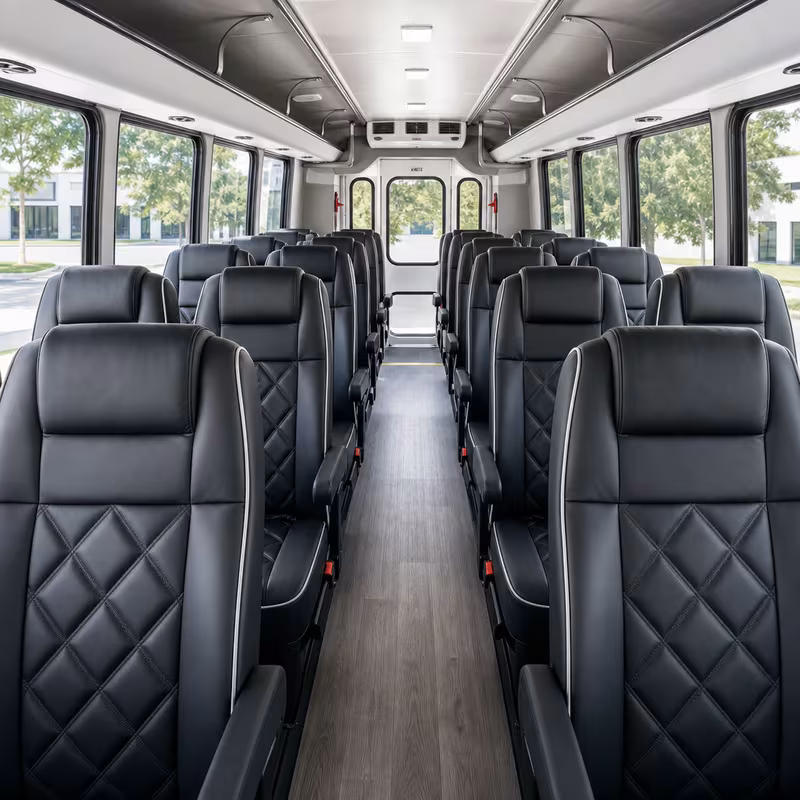 15-35 Passenger Minibus Interior