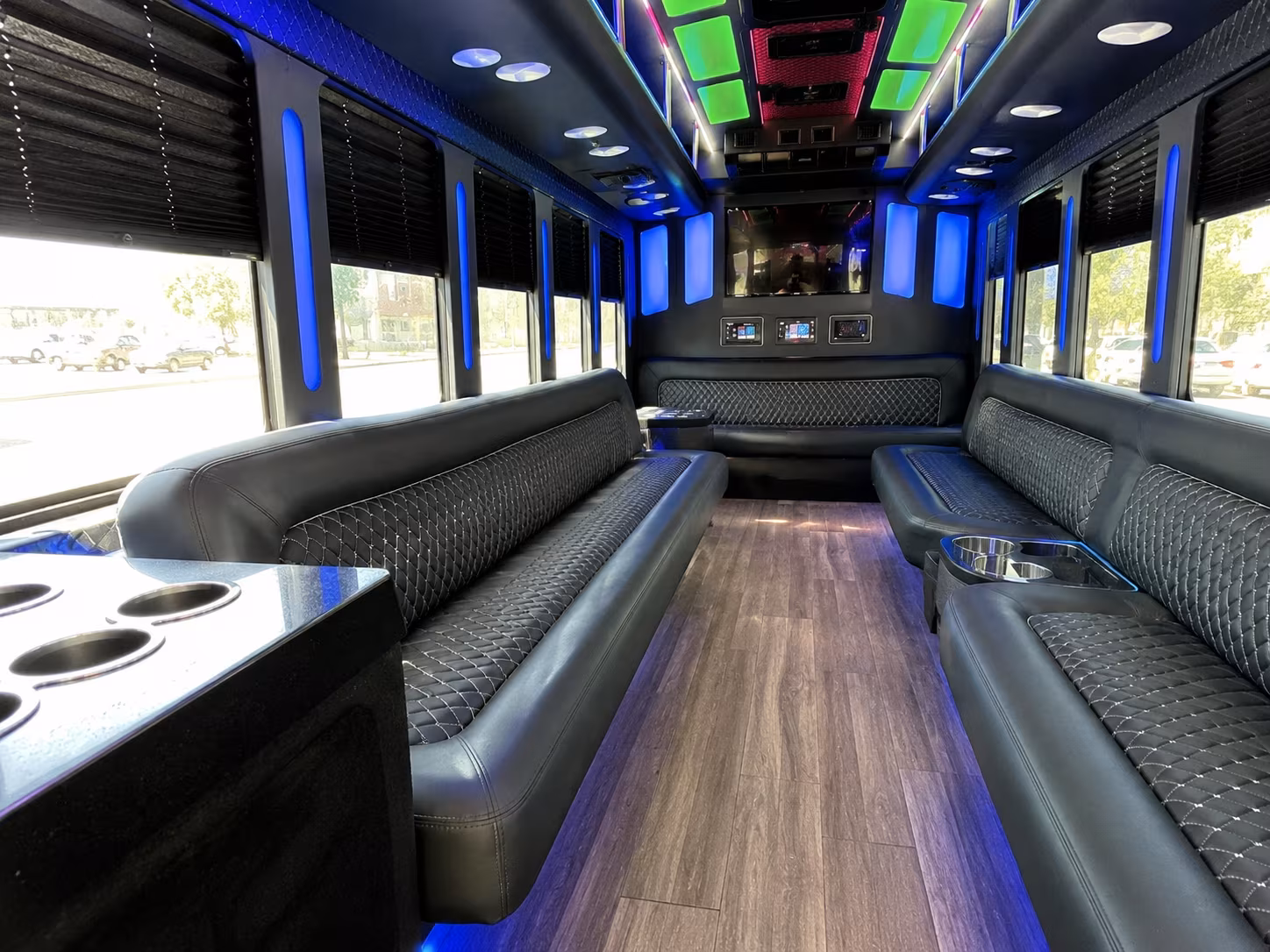 Sioux Falls Bachelor & Bachelorette Transportation party bus exterior