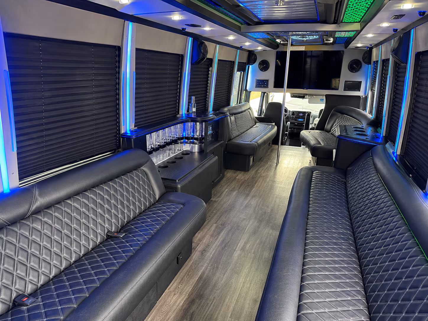 Sioux Falls Private Event Transportation party bus exterior