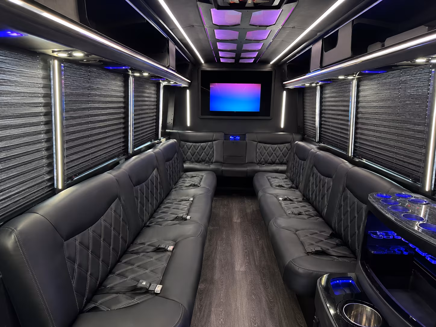 Sioux Falls Private Event Transportation party bus exterior