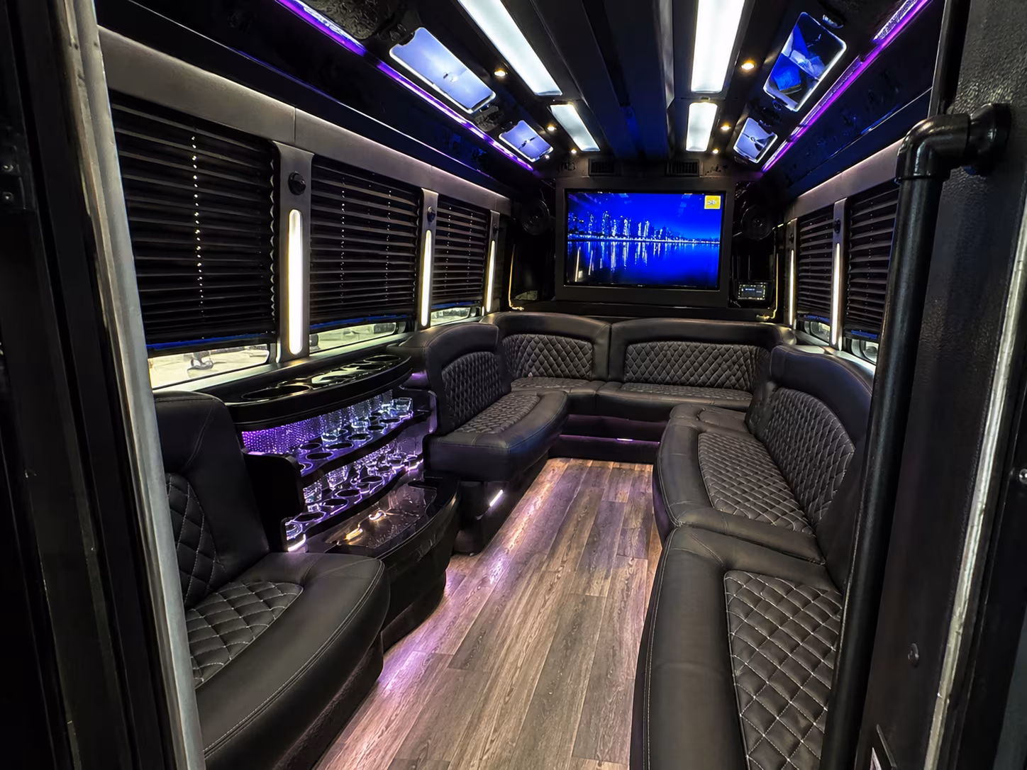 Sioux Falls Prom & Homecoming Transportation party bus exterior