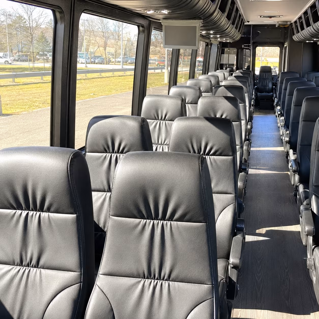 Sioux Falls School Event Transportation party bus exterior