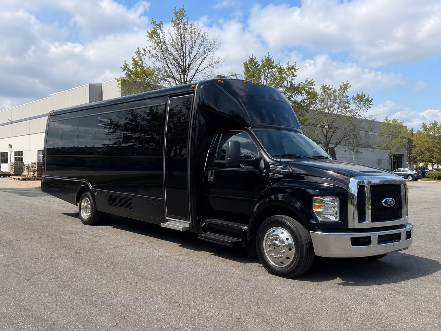 Sioux Falls Sporting Event Transportation party bus exterior