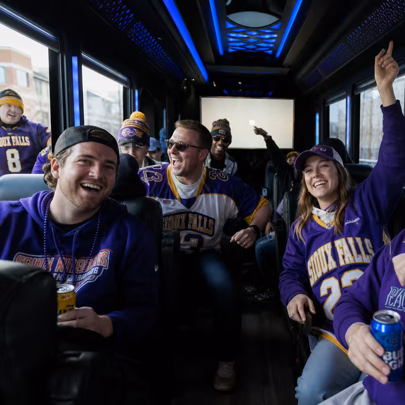 Sioux Falls Sporting Event Transportation fleet vehicle