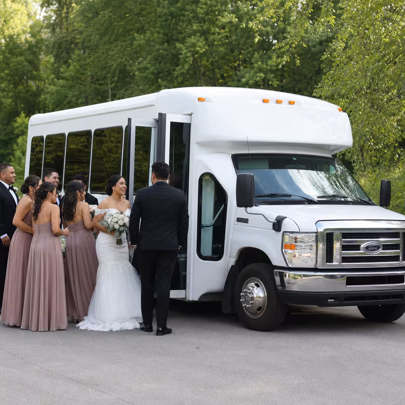 Sioux Falls Wedding Transportation fleet vehicle